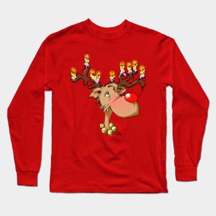 Chanukah reindeer 01 Long Sleeve T-Shirt